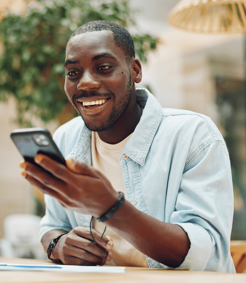 a man looking into PDA therapy